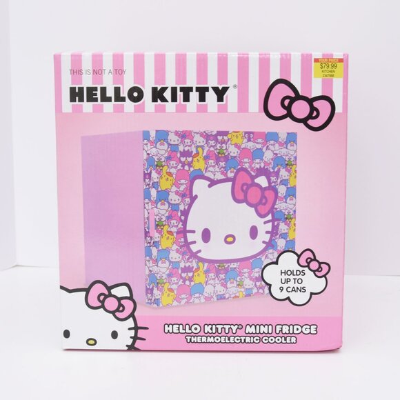 NIB Hello Kitty & Friends Mini Fridge Sanrio Cutesy Core Pink Aesthetic Cooler - Picture 12 of 14